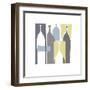 Silhouette, Chartreuse-Denise Duplock-Framed Giclee Print