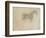 Silhouette d'un cheval, de profil à droite-Georges Seurat-Framed Giclee Print