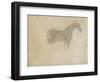 Silhouette d'un cheval, de profil à droite-Georges Seurat-Framed Giclee Print