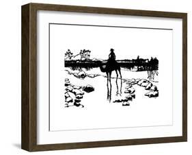 Silhouette for 'Ombres Chinoisses' from L'Epopee, 1898-Caran D'Ache-Framed Giclee Print