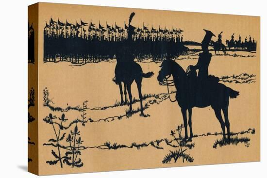 Silhouette for Ombres Chinoisses from Lepopee, 1898-Caran D'Ache-Stretched Canvas