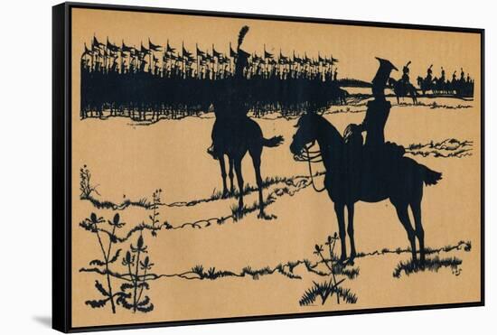 Silhouette for Ombres Chinoisses from Lepopee, 1898-Caran D'Ache-Framed Stretched Canvas