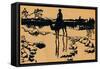 Silhouette for Ombres Chinoisses from Lepopee, 1898-Caran D'Ache-Framed Stretched Canvas