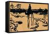 Silhouette for Ombres Chinoisses from Lepopee, 1898-Caran D'Ache-Framed Stretched Canvas