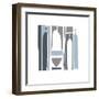 Silhouette, French Navy-Denise Duplock-Framed Giclee Print