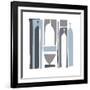 Silhouette, French Navy-Denise Duplock-Framed Giclee Print