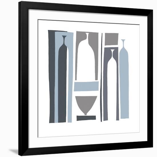 Silhouette, French Navy-Denise Duplock-Framed Giclee Print