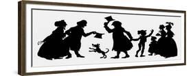 Silhouette Illustration from 'A Christmas Carol', 1917-null-Framed Giclee Print