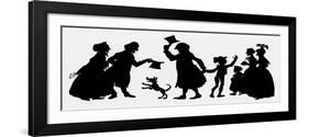 Silhouette Illustration from 'A Christmas Carol', 1917-null-Framed Giclee Print