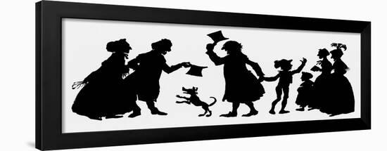 Silhouette Illustration from 'A Christmas Carol', 1917-null-Framed Giclee Print