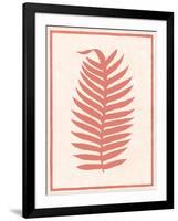 Silhouette in Coral II-Susan Davies-Framed Art Print