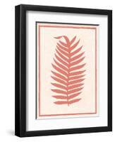 Silhouette in Coral II-Susan Davies-Framed Art Print