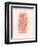 Silhouette in Coral II-Susan Davies-Framed Art Print