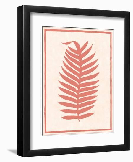 Silhouette in Coral II-Susan Davies-Framed Art Print