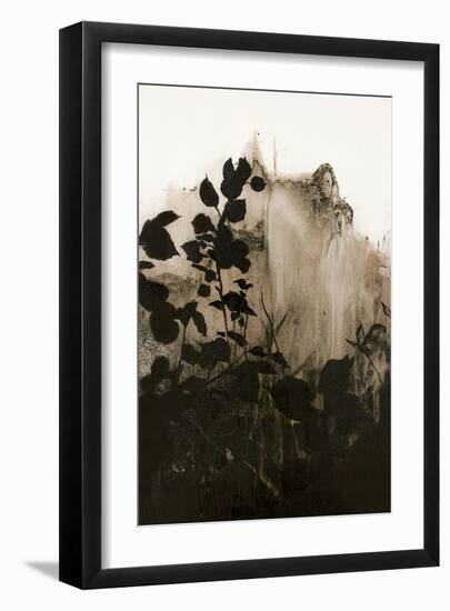 Silhouette Leaves 2-Design Fabrikken-Framed Art Print