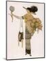 Silhouette of 1911: High Waisted Tunic Dress with Hobble Skirt and a V-Necked Corsage-J. Gose-Mounted Art Print