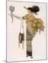 Silhouette of 1911: High Waisted Tunic Dress with Hobble Skirt and a V-Necked Corsage-J. Gose-Mounted Art Print