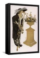 Silhouette of 1911-J. Gose-Framed Stretched Canvas