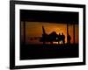 Silhouette of a Chilean Air Force F-16C Block 50 at Natal Air Force Base, Brazil-Stocktrek Images-Framed Photographic Print