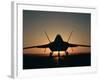 Silhouette of a F-22 Raptor-Stocktrek Images-Framed Photographic Print