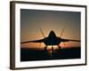 Silhouette of a F-22 Raptor-Stocktrek Images-Framed Photographic Print