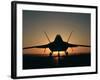 Silhouette of a F-22 Raptor-Stocktrek Images-Framed Photographic Print