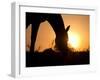 Silhouette Of A Grazing Horse Against Sunrise-Sari ONeal-Framed Photographic Print