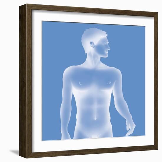 Silhouette of a Man-Caroline Arquevaux-Framed Giclee Print