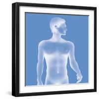 Silhouette of a Man-Caroline Arquevaux-Framed Giclee Print