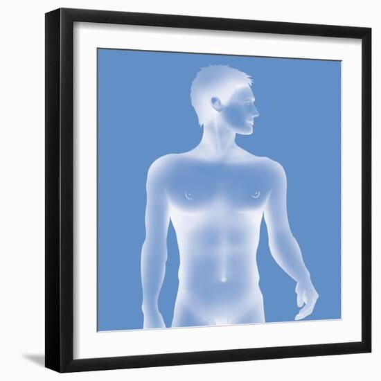 Silhouette of a Man-Caroline Arquevaux-Framed Giclee Print