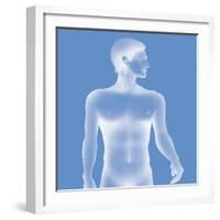 Silhouette of a Man-Caroline Arquevaux-Framed Giclee Print