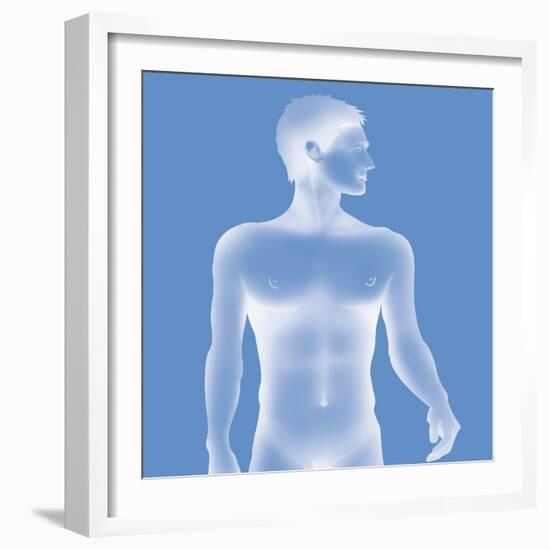 Silhouette of a Man-Caroline Arquevaux-Framed Giclee Print