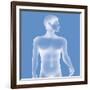 Silhouette of a Man-Caroline Arquevaux-Framed Giclee Print