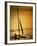 Silhouette of a Sailboat in the Sea-null-Framed Photographic Print