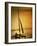 Silhouette of a Sailboat in the Sea-null-Framed Photographic Print