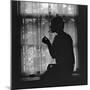 Silhouette of a Stylish Women Smoking in 1926. during the 1920S, Many Women Took up Cigarette Smoki-Everett Historical-Mounted Photographic Print