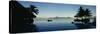 Silhouette of a Tourist Resort, Tahiti Beachcomber Resort, Papeete, Tahiti, French Polynesia-null-Stretched Canvas