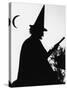 Silhouette of a Witch-null-Stretched Canvas