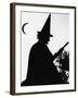 Silhouette of a Witch-null-Framed Photographic Print