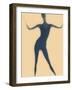 Silhouette of a Woman Standing-null-Framed Photographic Print