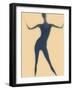 Silhouette of a Woman Standing-null-Framed Photographic Print