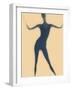 Silhouette of a Woman Standing-null-Framed Photographic Print