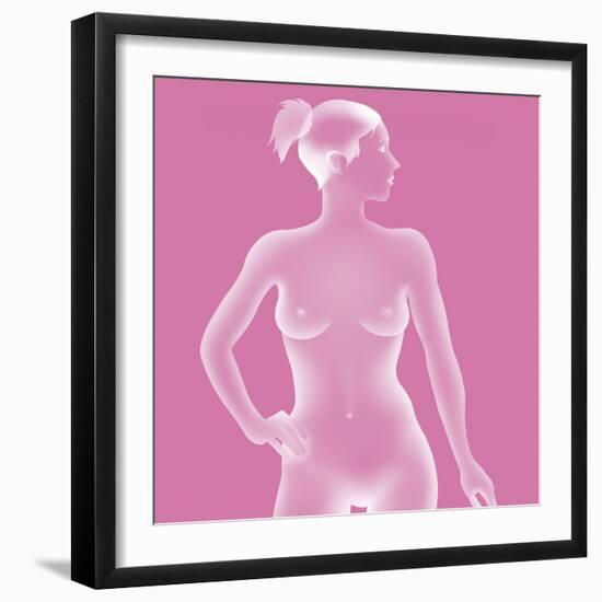 Silhouette of a Woman-Caroline Arquevaux-Framed Giclee Print