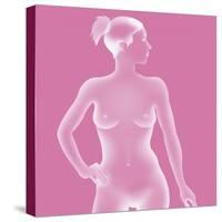 Silhouette of a Woman-Caroline Arquevaux-Stretched Canvas
