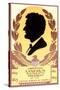 Silhouette of Abraham Lincoln-null-Stretched Canvas