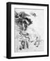 Silhouette of an Angel-Leonardo da Vinci-Framed Giclee Print