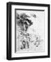 Silhouette of an Angel-Leonardo da Vinci-Framed Giclee Print