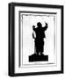 Silhouette of Anton Bruckner (1824-96) Austrian Composer, Conducting-Otto Bohler-Framed Giclee Print