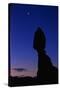 Silhouette of Balanced Rock at Sunrise-Paul Souders-Stretched Canvas