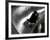 Silhouette of Bobsled in Action, Park City, Utah, USA-Chris Trotman-Framed Photographic Print